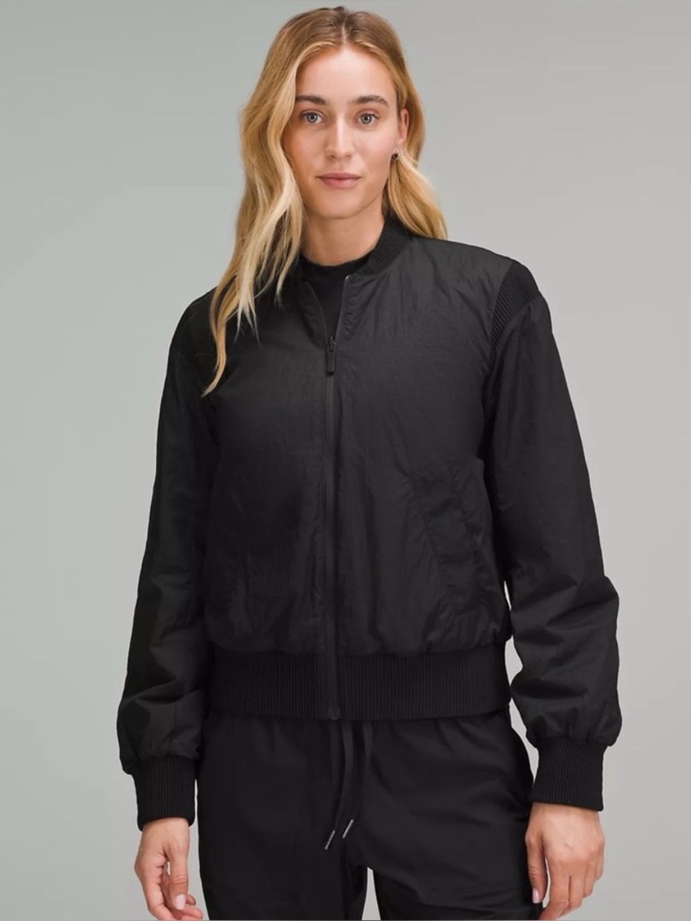 Lululemon Non-Stop Bomber Reversible Jacket Black Size 10